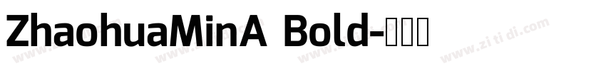 ZhaohuaMinA Bold字体转换